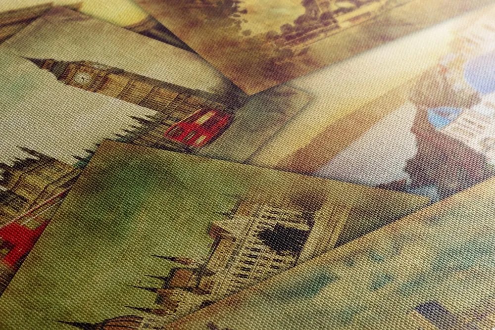 Quadro su tela – Cartolina di metropoli mondiali