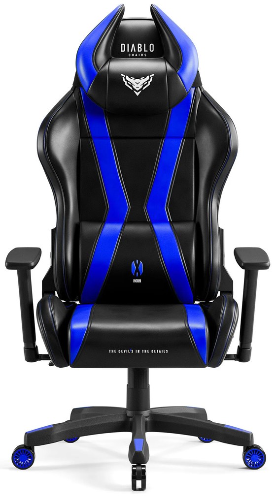 Sedia da gaming Diablo X-Horn 2.0 Normal Size, nero-blu