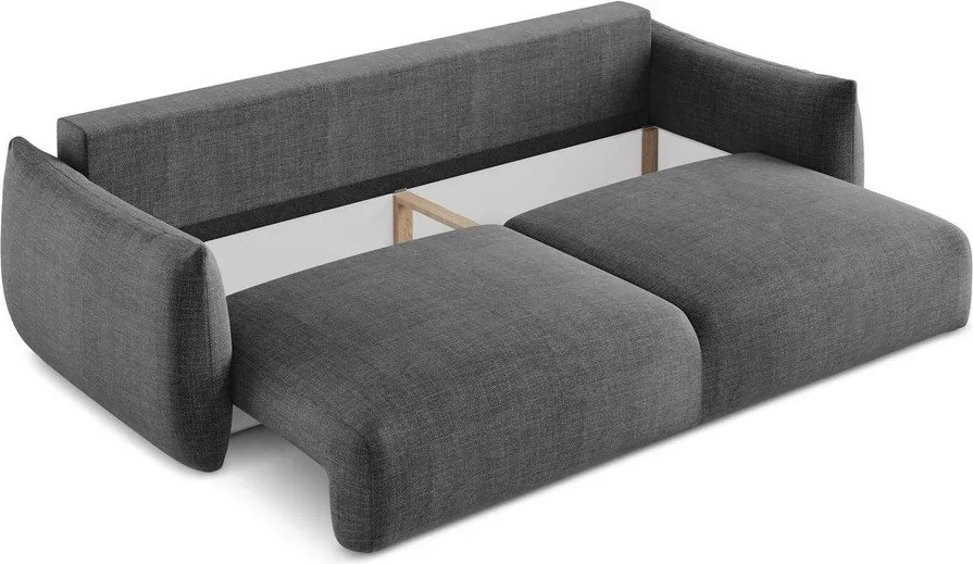Divano grigio scuro allungabile 230 cm Leila – Makamii