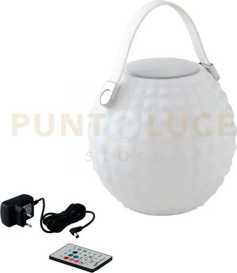 Lampada led portatile geco bianca 3w 180lm rgb dimmerabile ip44 spe...