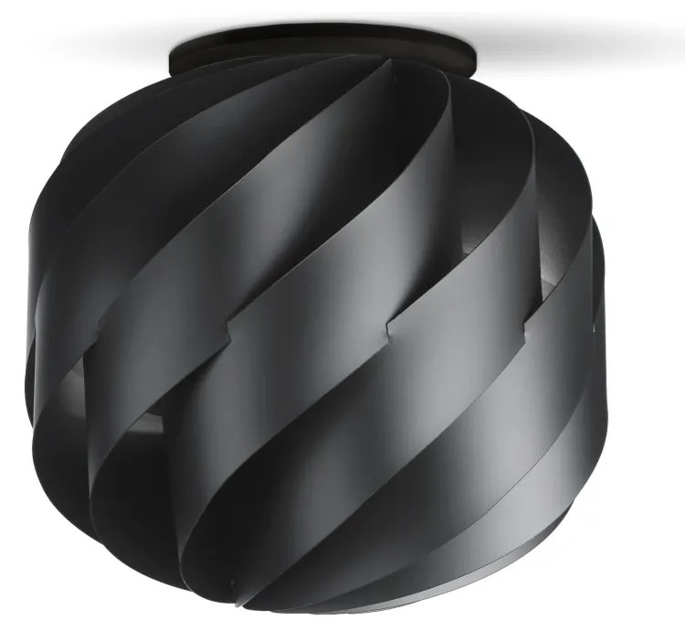 Plafoniera Moderna Globe Polilux ® Nero 1 Luce E27 D40Cm
