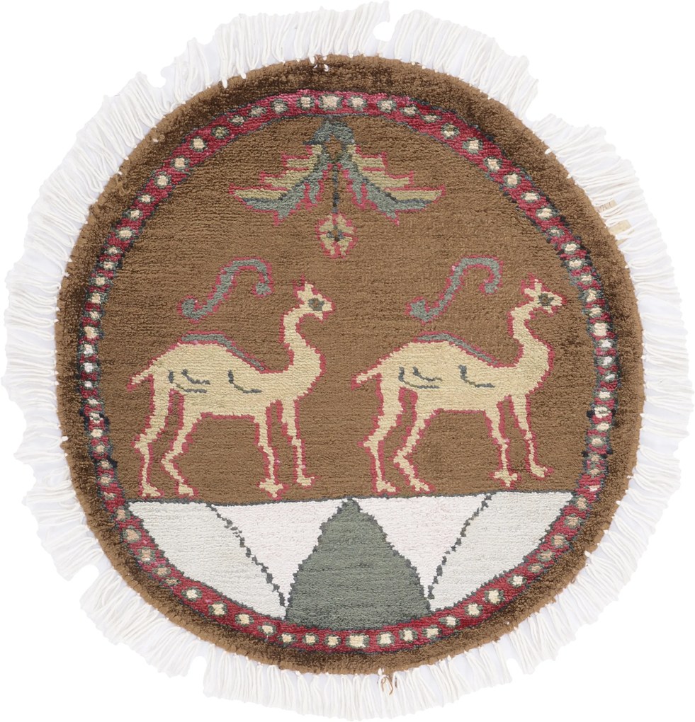 Agra Tappeto 40 x 50 (Indian) Annodato A Mano