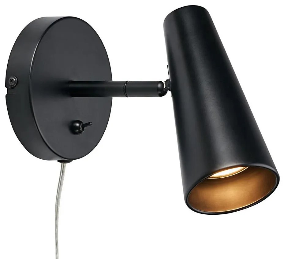 Markslöjd 108200 - Luce Spot da parete CREST 1xGU10/7W/230V nero