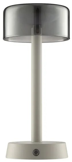 Brilliant - Lampada da tavolo LED a sfioramento dimmerabile ricaricabile RAZOR LED/2,5W/5V 2700K IP44 grigia