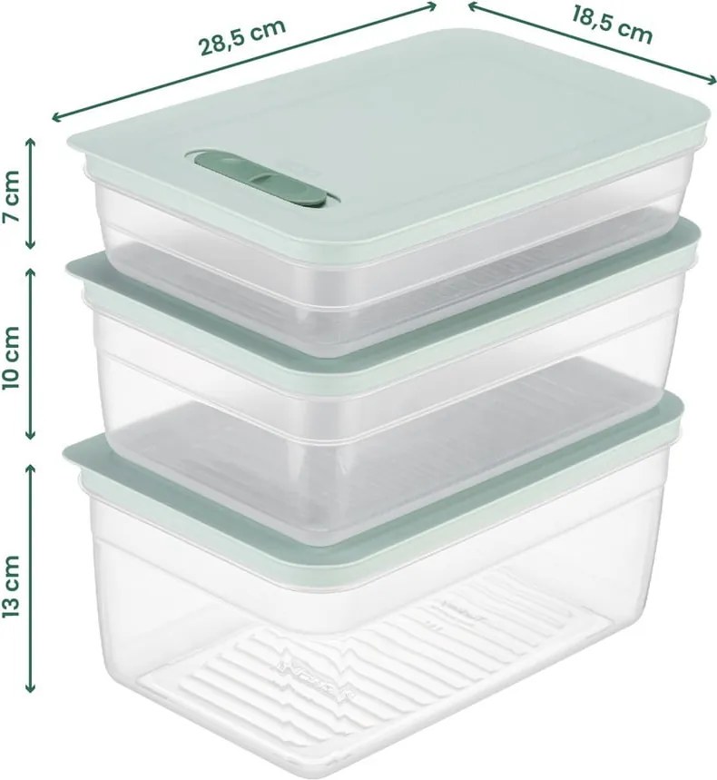 Set di contenitori alimentari 3 pz - Hermia