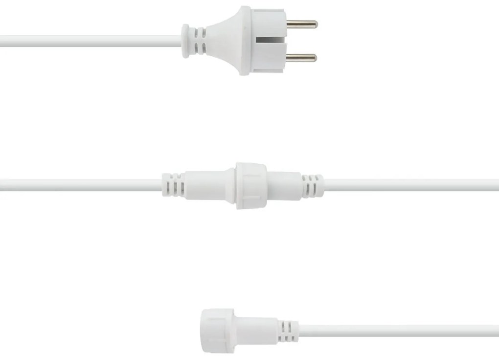 Catenaria da 10m IP65 con 10 Portalampada E27 Bianco