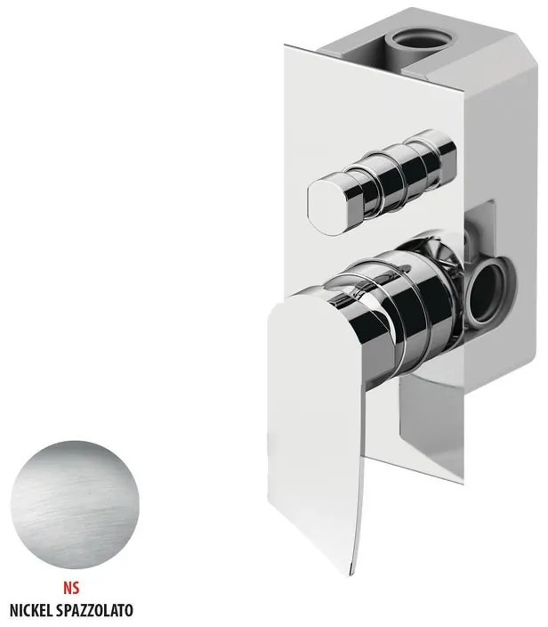Rubinetto per doccia getto laminare cristallino ad incasso monocomando Soffio opaco GATTONI RUBINETTERIA