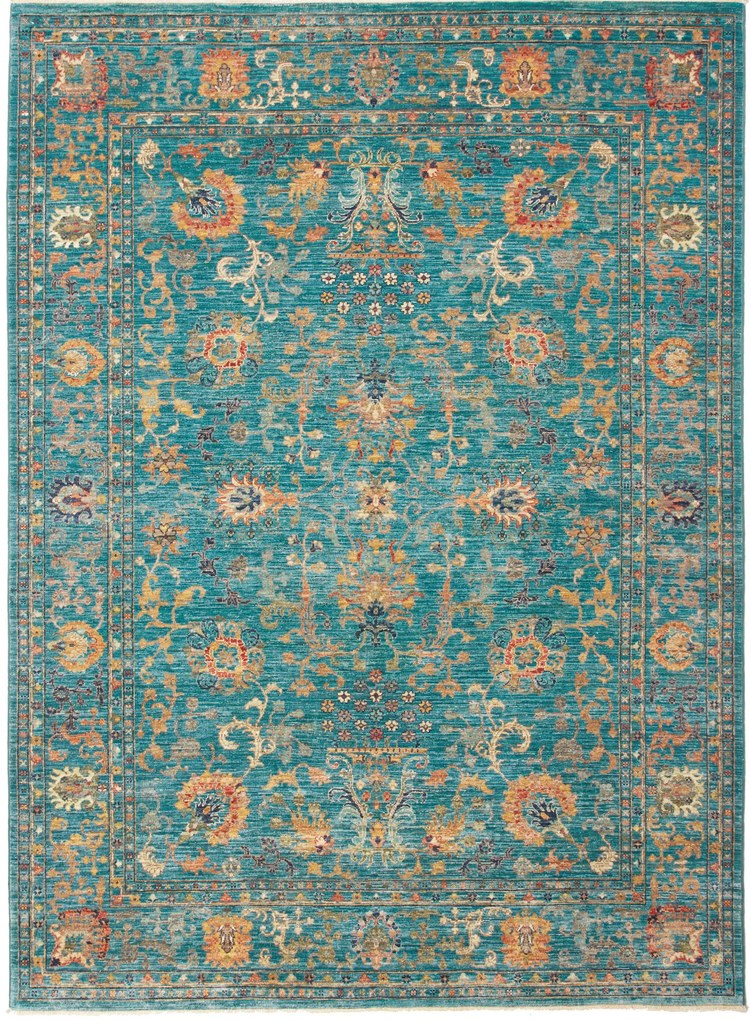Samarkand Tappeto orientale 230x170 Turchese (Pakistan) Annodato A Mano