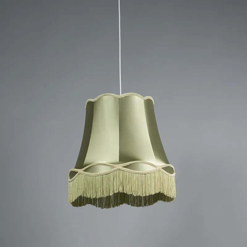 Set di 4 lampade a sospensione retrò verdi 45 cm - Granny