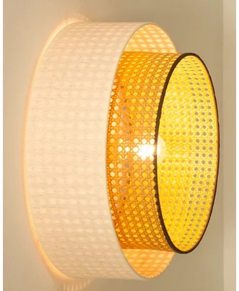 Plafoniera NATIA 1xE27/60W/230V bianco/marrone