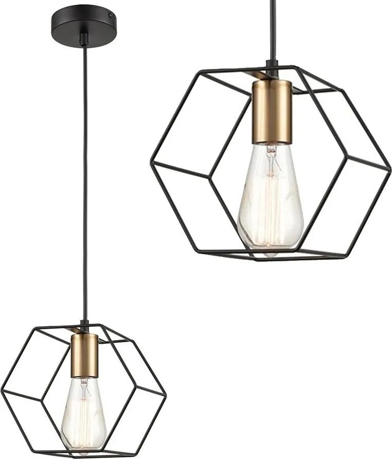 Lampada APP1131-1CP Black/gold