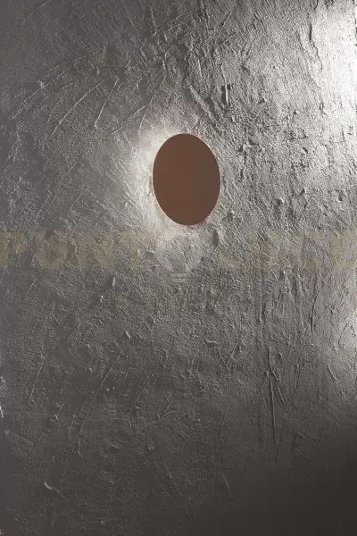 Plafoniera in metallo marrone metallizzato nebula led 28w cct 3000k...