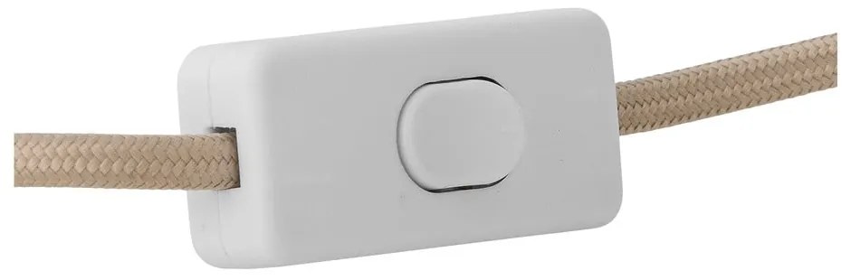 Lampada da tavolo bianca con paralume in tessuto (altezza totale 30 cm) Emmie – Bloomingville