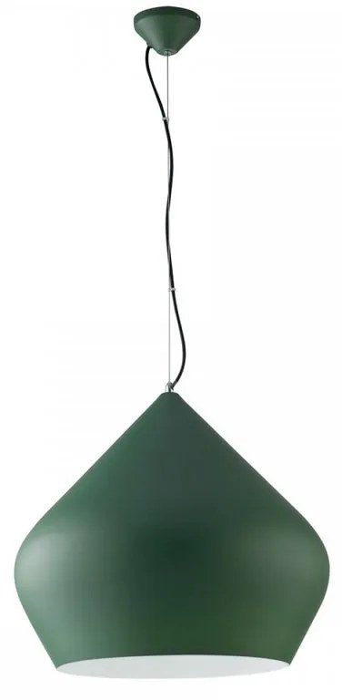 Lampadario Moderno Tholos trasparente paralume verde E27 LUCE AMBIENTE DESIGN