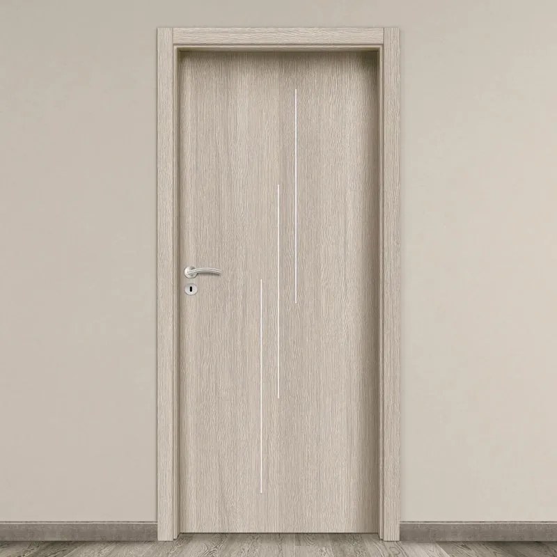 Porta battente Cedar Inserti beige L 60 x H 210 cm destra