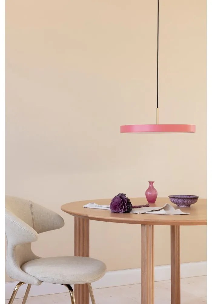 Lampada a sospensione LED rosa con paralume in metallo ø 43 cm Asteria Medium - UMAGE