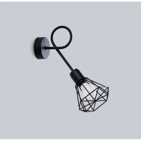 Sollux SL.1108 - Lampada da parete ARTEMIS 1xE14/40W/230V nero