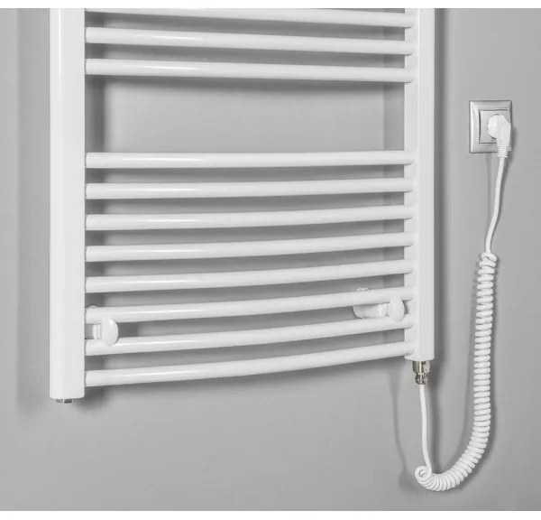 Aqualine - Radiatore elettrico da bagno ORBIT-E 300W/230V 96 cm bianco arrotondato