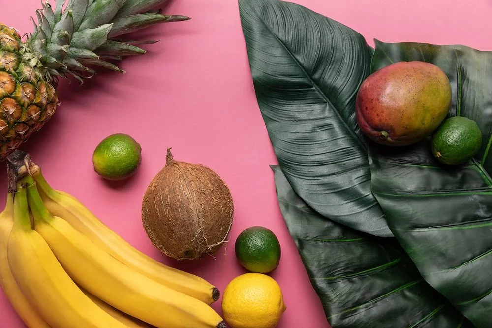 Carta da parati autoadesiva – Mix di frutta tropicale