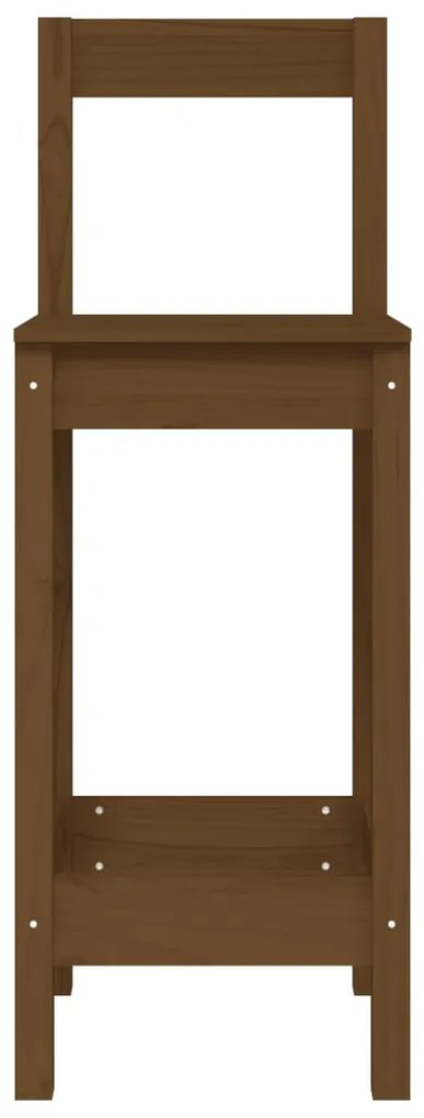 Sedie da bar 2 pz miele 40x41,5x112 cm legno massello di pino