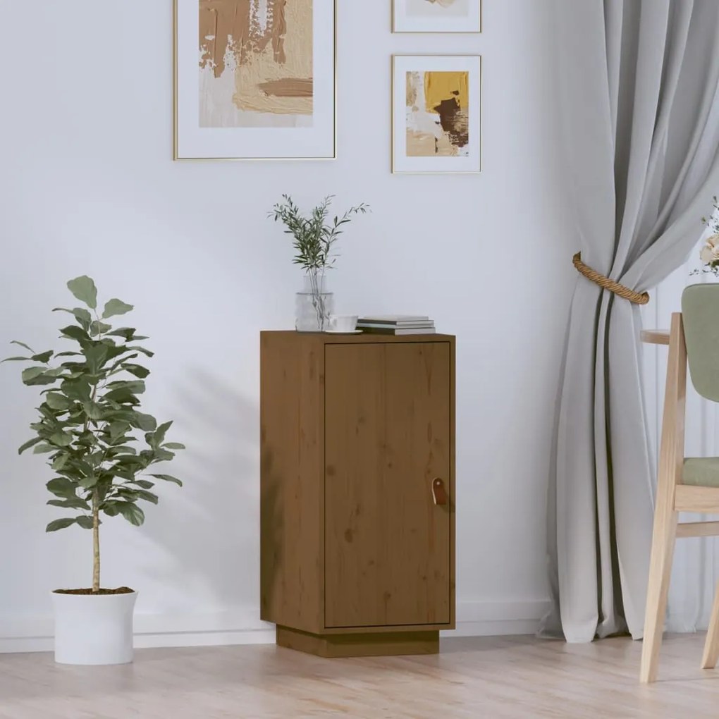 Credenza Ambra 34x40x75 Cm İn Legno Massello Di Pino /