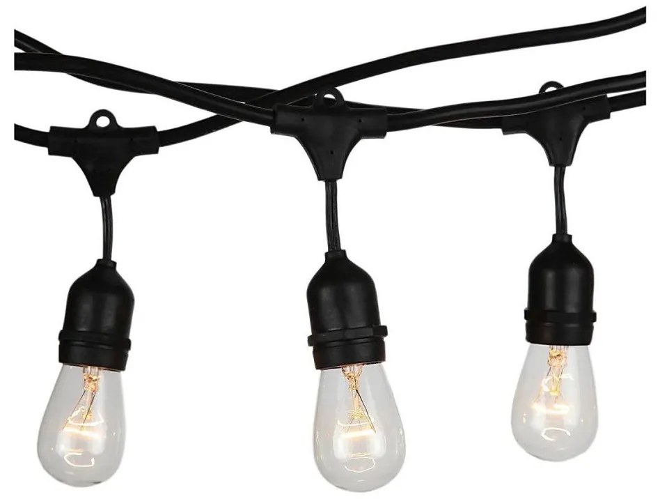 Catena luminosa per esterni STRING 5m 10xE27/40W/230V IP54