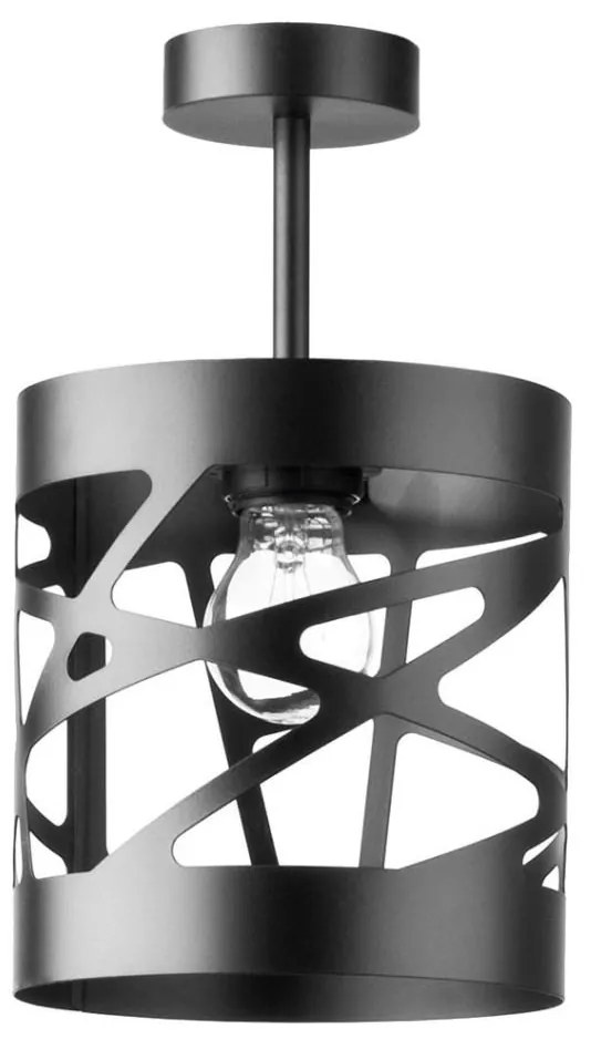 Lampadario su palo  MODUL FREZ 1xE27/60W/230V d. 17,5 cm nero