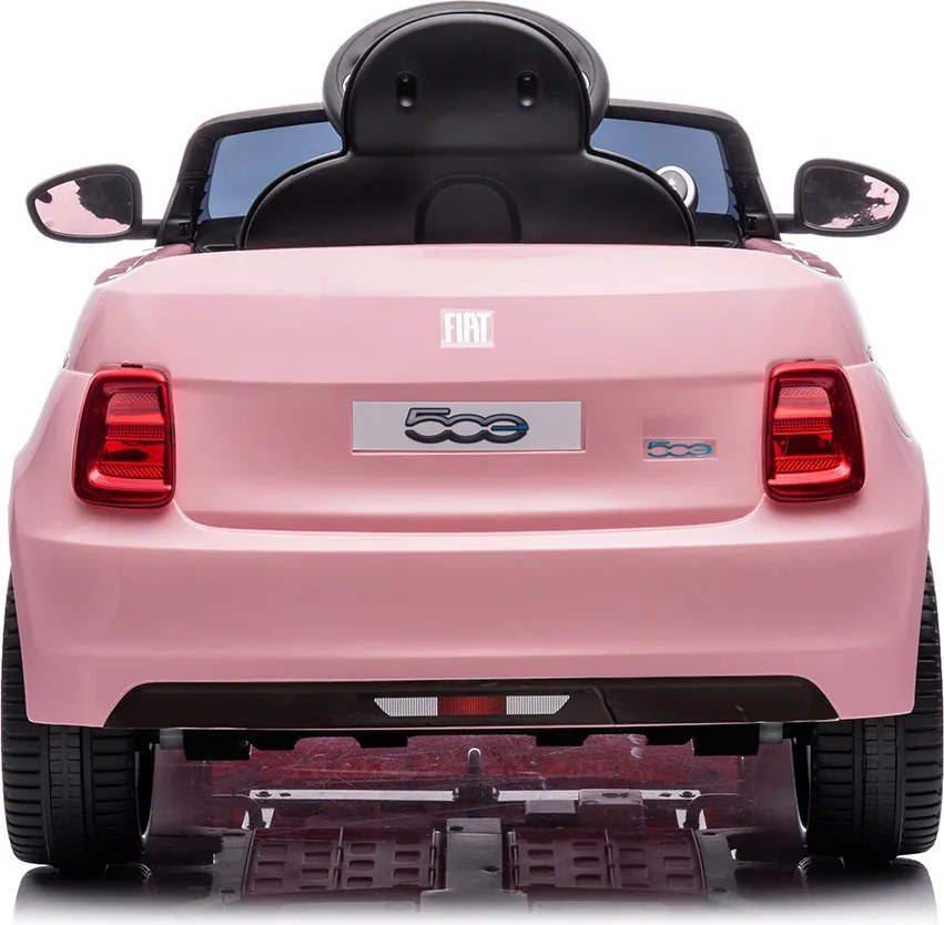 Macchina Elettrica per Bambini Licenza Fiat 500 12V con Telecomando Rosa...