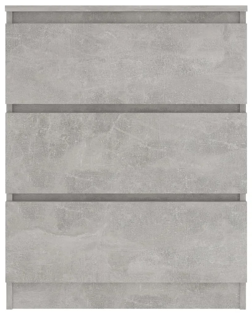 Credenza grigio cemento 60x35x76 cm in legno multistrato