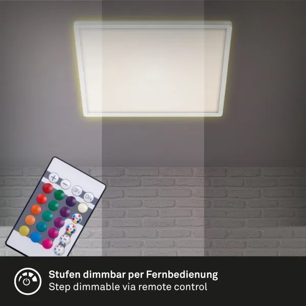 Briloner 7091-416 - Plafoniera LED RGBW dimmerabile SLIM LED/22W/230V + TC