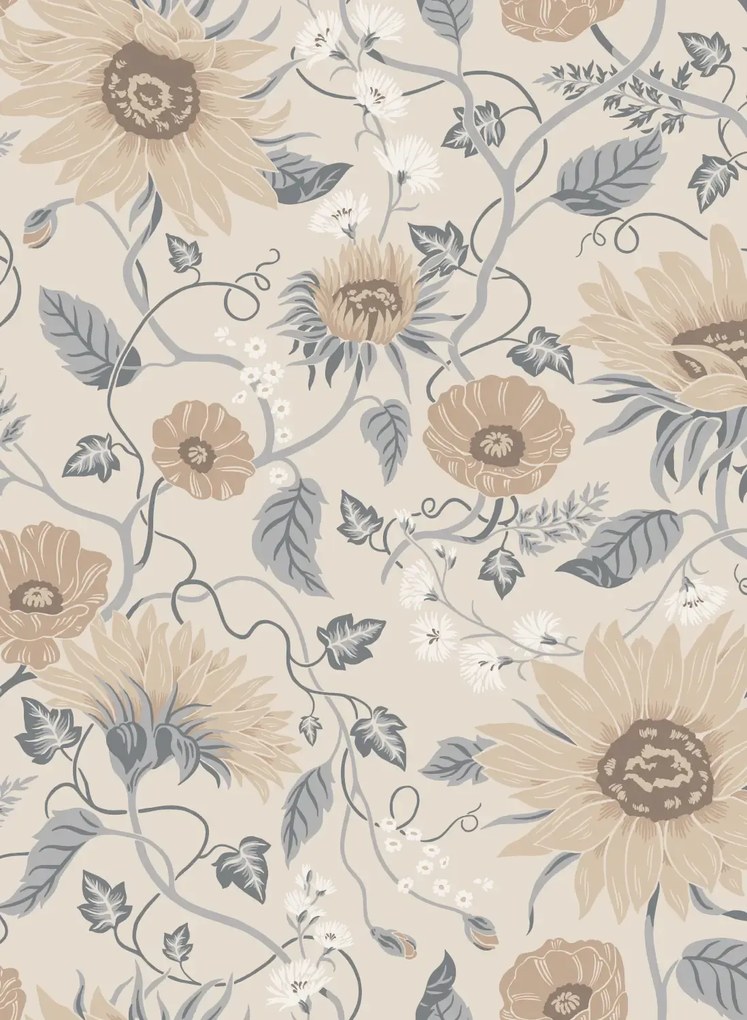 Sandberg Carta da parati Solveig - Misty Blue