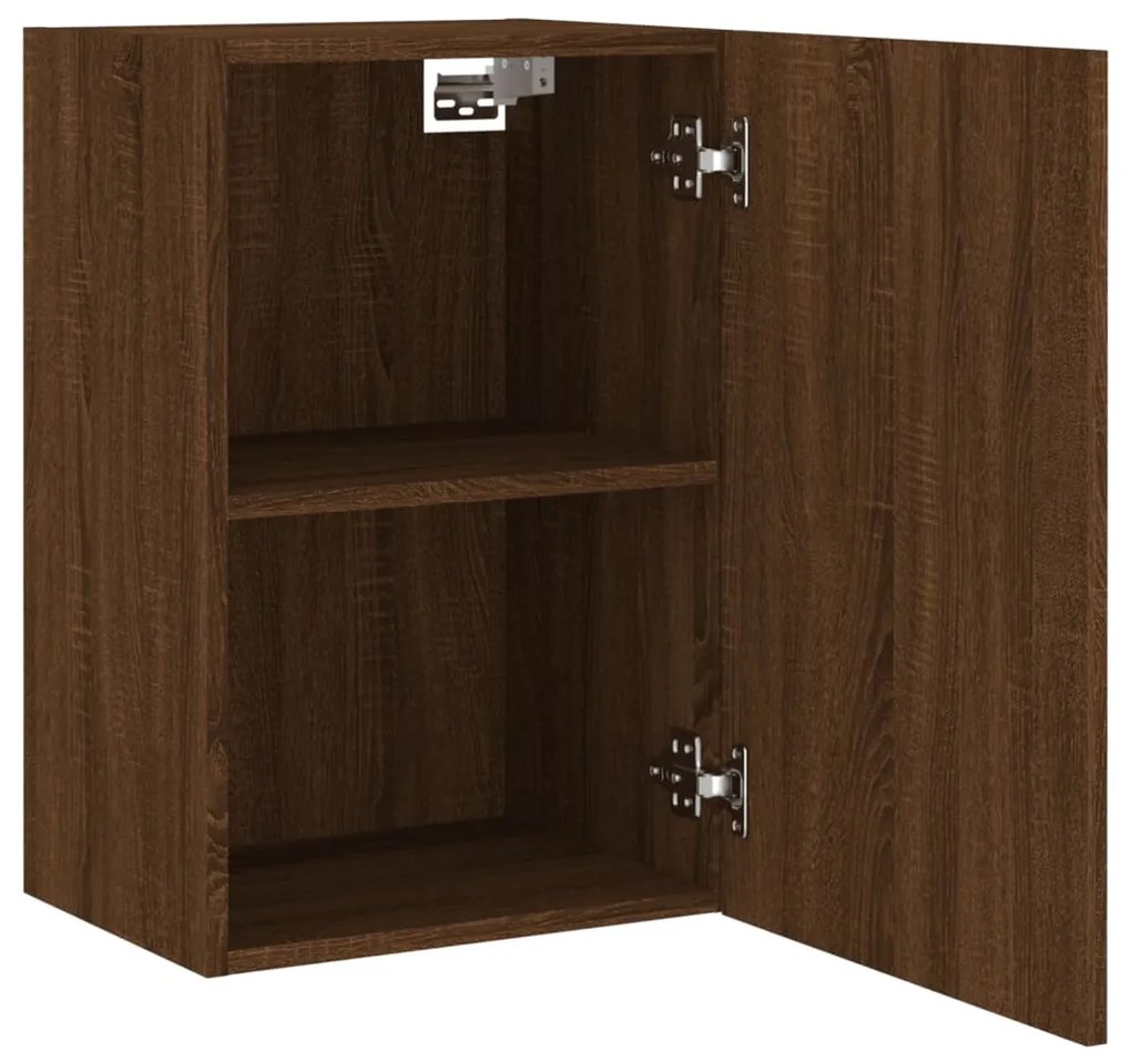 Mobili TV Muro 2 pz Rovere Marrone 40,5x30x60 Legno Multistrato