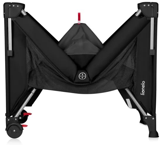 Lionelo - Lettino da viaggio 3 in 1 ELLEN Black Carbon