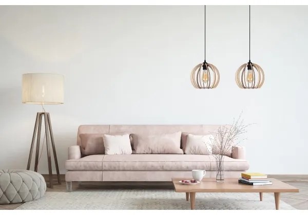 Lampadario su filo DORO 2xE27/60W/230V