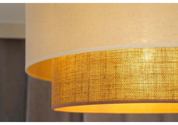 Duolla - Lampadario a sospensione con filo BOHO 1xE27/15W/230V diametro 60 cm beige/marrone