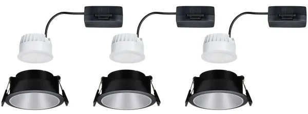 Paulmann 93408 - SET 3xLED/6,5W IP44 Faretto bagno dimmerabile COLE 230V