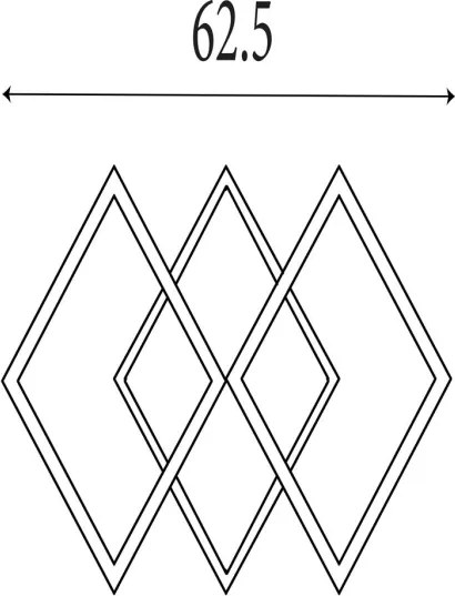 Searchlight 83510GO - Plafoniera dimmerabile a LED FENCE LED/25W/230V