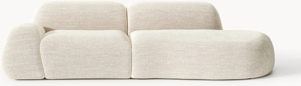 Chaise longue componibile 3 posti in bouclé Wolke