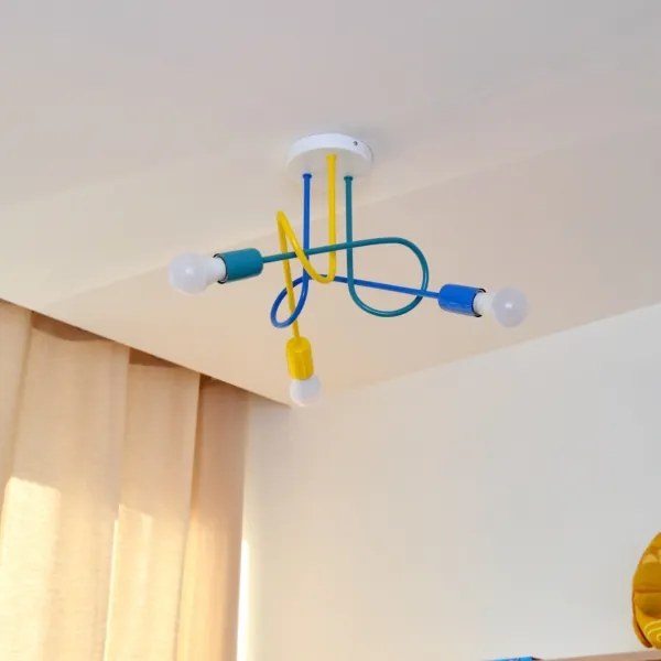 Lampadario LED da soffitto per bambini OXFORD 3xE27/15W/230V