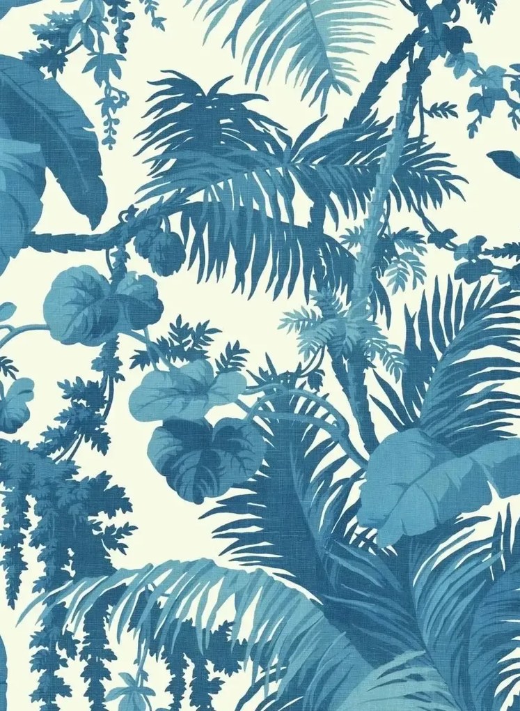 Tapete Pampas von House of Hackney - White/ Cerulean