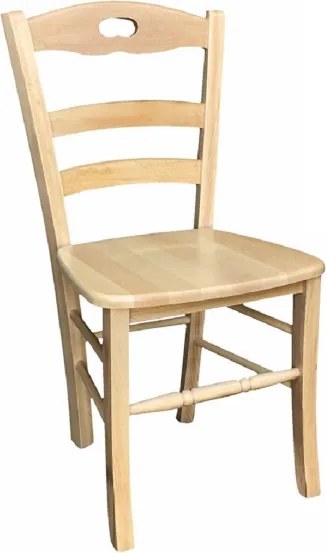 Sedia da cucina con seduta legno LOIRE Naturale SET 2 PZ