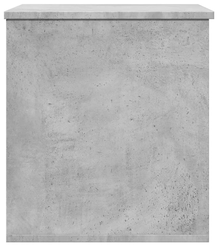 Contenitore grigio cemento 60x42x46 cm in legno multistrato