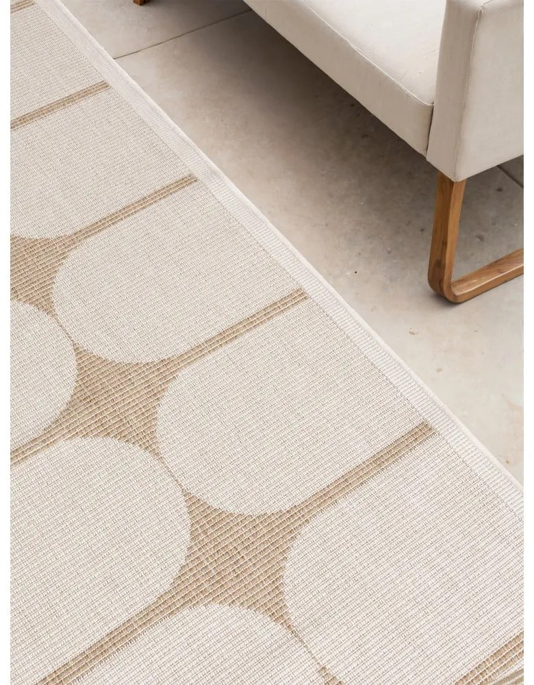 Passatoia da interno ed esterno beige/avorio 80x250 cm Duet Bowen – NORTHRUGS