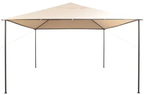 Gazebo Padiglione Tenda Tettoia 4x4 m Acciaio Beige