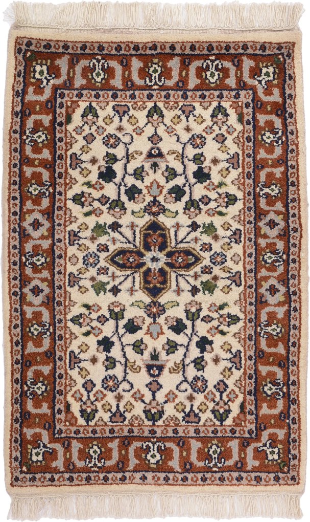 Persian Tappeto orientale 90x60 (Indian) Annodato A Mano