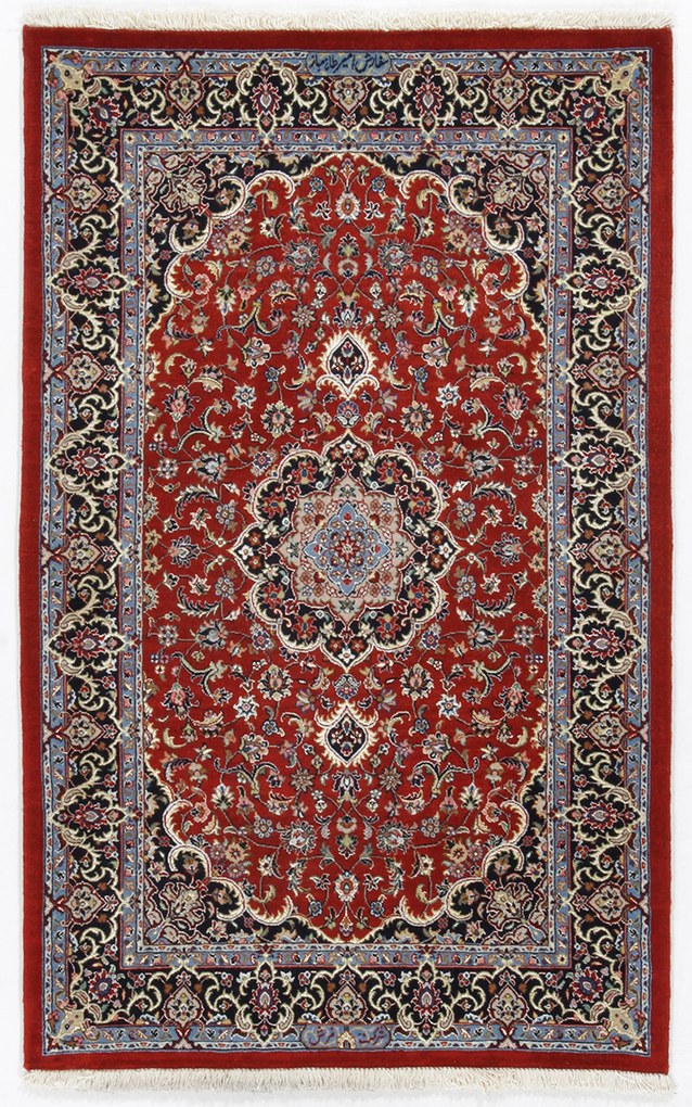 Isfahan Tappeto 140 x 80 (Iran) Annodato A Mano
