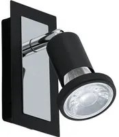 Spot Moderno Sarria In Acciaio Nero 1 Luce Gu10 4,5W Ip20