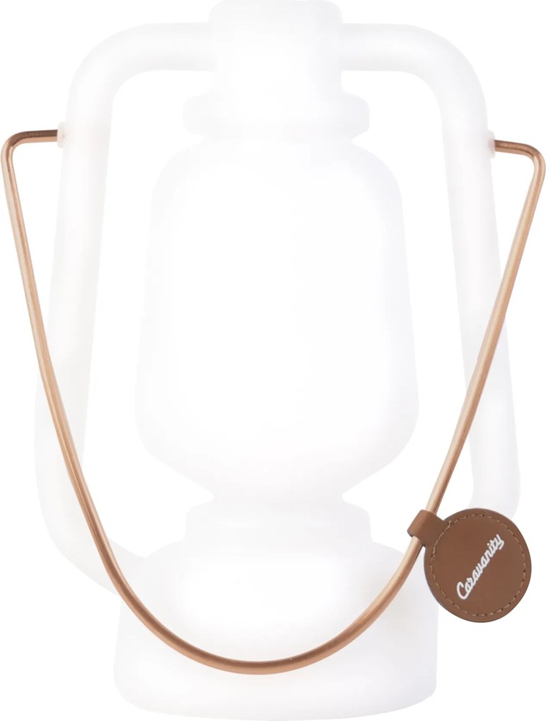 Lampada da tavolo bianca effetto fiamma 22 cm - STORM Mini