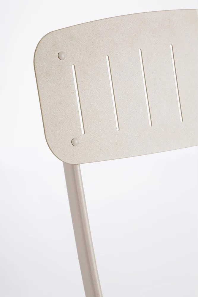 Set da pranzo da giardino beige in acciaio per 2 persone Yvonne – Bizzotto