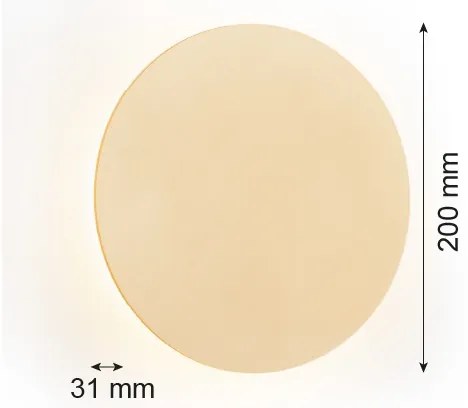 Argon 8351 - Applique a LED OREGON PLUS LED/4,5W/230V 3000K 20 cm oro